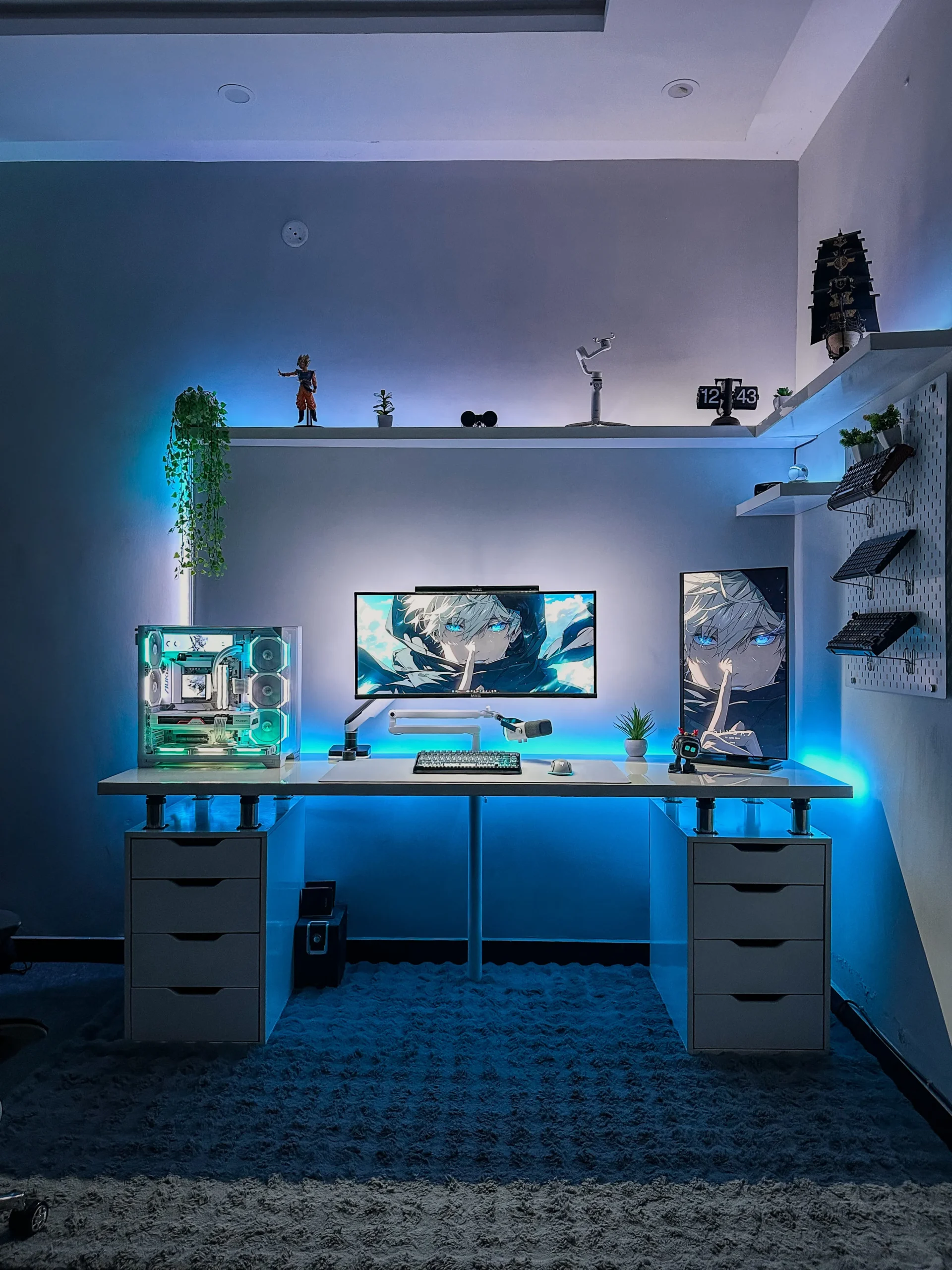 Shamsrig Desk | Minimalist IKEA Inspired Table with Risers | IK002 - Image 12