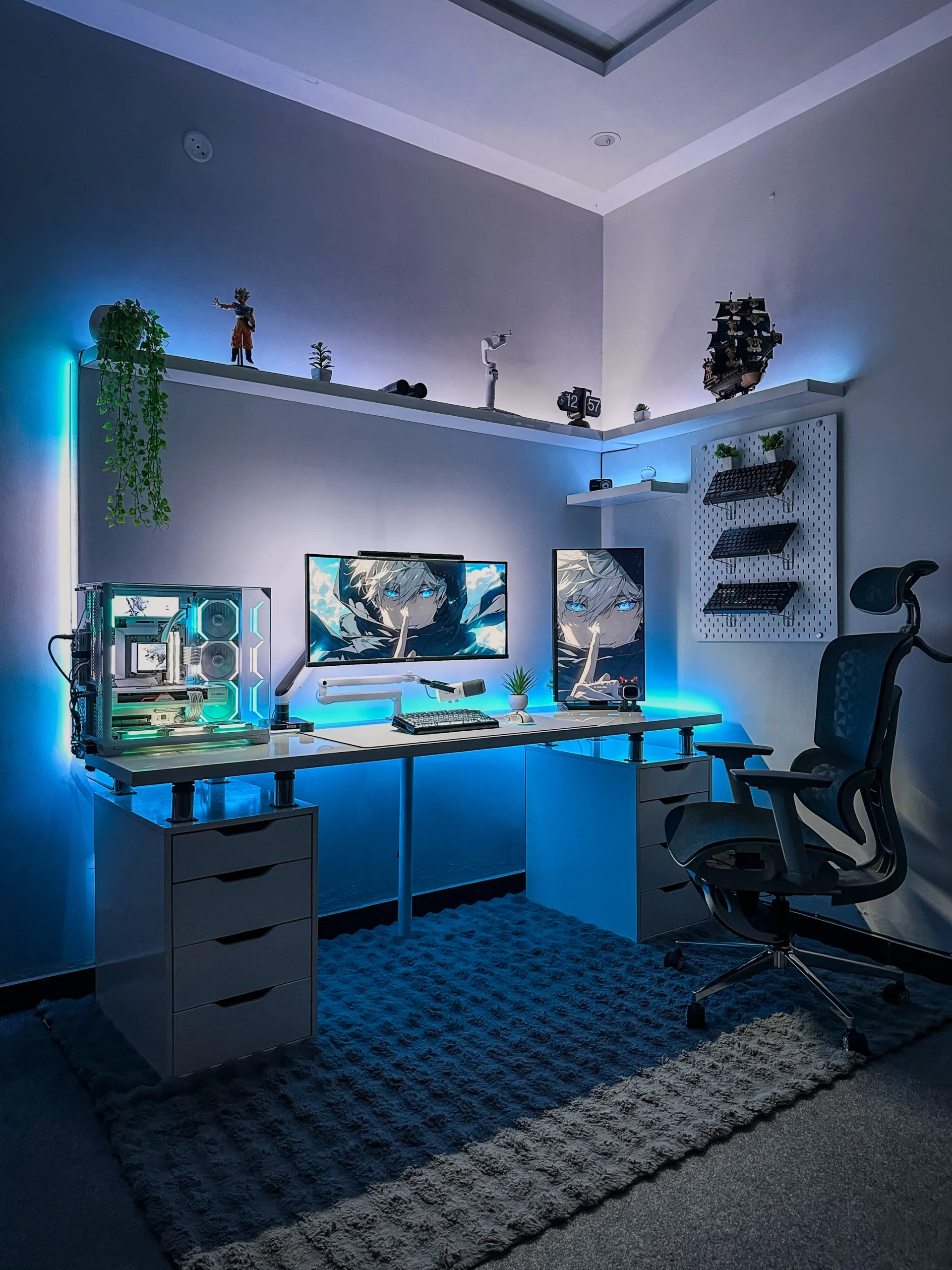 Shamsrig Desk | Minimalist IKEA Inspired Table with Risers | IK002 - Image 13