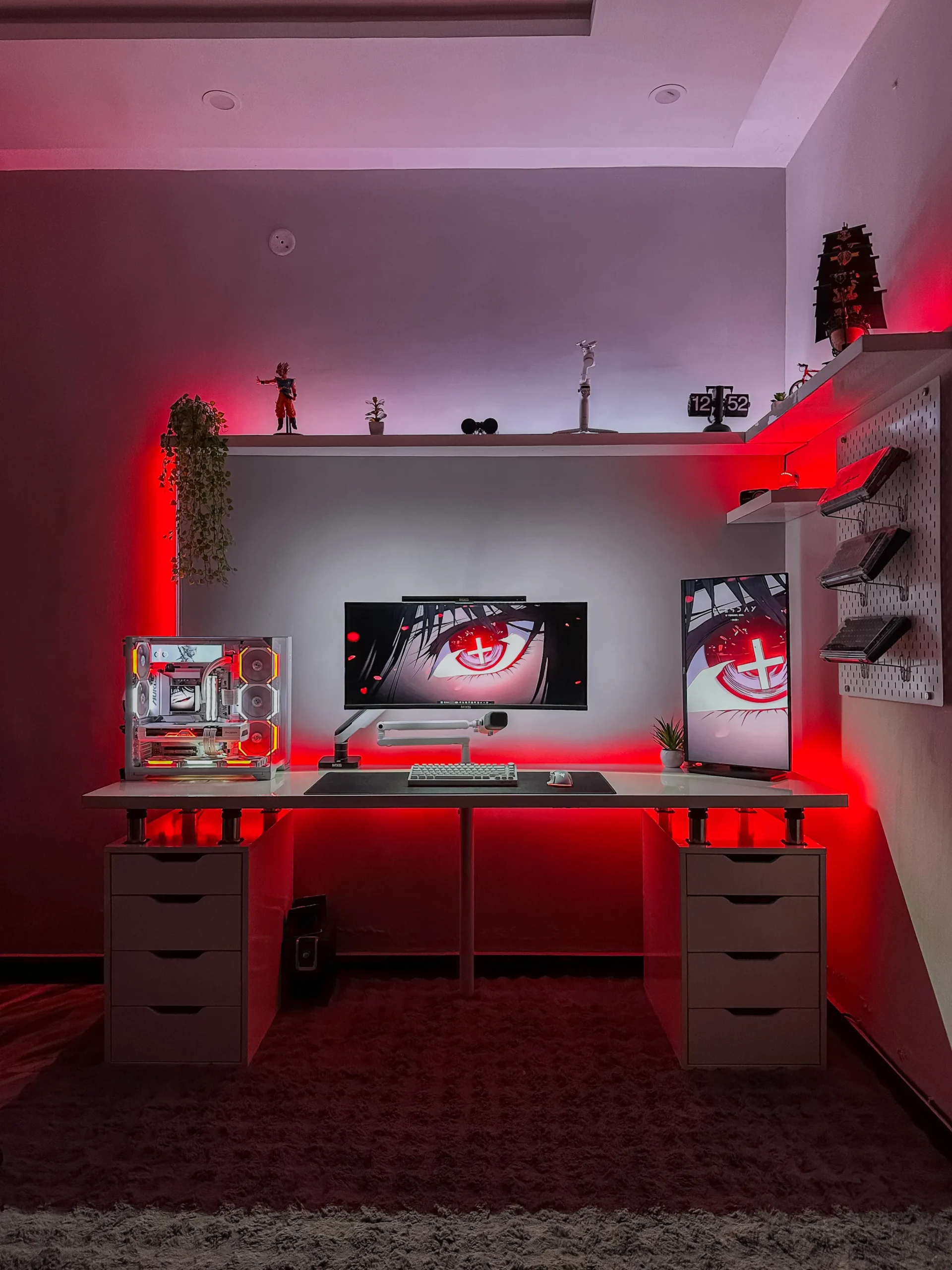 Shamsrig Desk | Minimalist IKEA Inspired Table with Risers | IK002 - Image 7