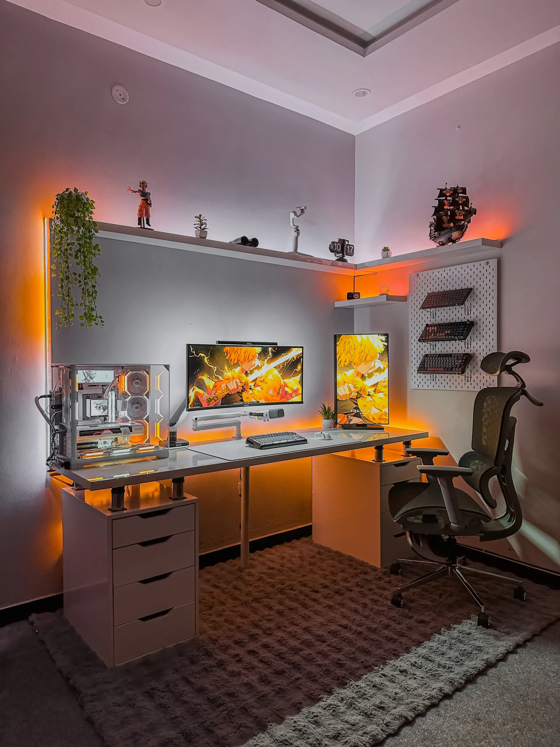 Shamsrig Desk | Minimalist IKEA Inspired Table with Risers | IK002 - Image 10